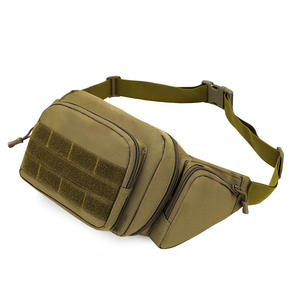 Stock entrenamiento Fitness gimnasio al aire libre portátil Molle <span class=keywords><strong>Admin</strong></span> Molle sistema Fanny Packs logotipo personalizado cintura negro táctico bolso de hombro - Product Image 3