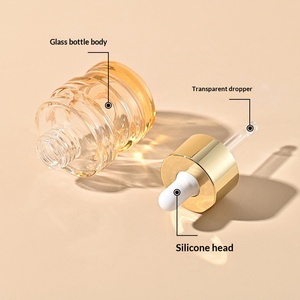 Youbo Spot 30ml Flacon compte-gouttes en verre pour solution concentrée d'essence de soin de la <span class=keywords><strong>peau</strong></span>, motif lune, couleur dégradée, sérigraphié, flacon bronzant - Product Image 2