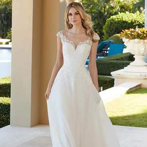 Nouvelle <span class=keywords><strong>robe</strong></span> <span class=keywords><strong>de</strong></span> mariée en gaze légère cravate à épaules dénudées <span class=keywords><strong>grande</strong></span> <span class=keywords><strong>taille</strong></span> <span class=keywords><strong>taille</strong></span> haute <span class=keywords><strong>robe</strong></span> <span class=keywords><strong>de</strong></span> mariée en dentelle rétro pour femmes - Product Image 4