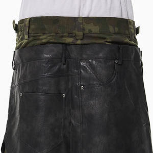 Pantaloni Cargo larghi a vita alta personalizzati multistrato con pannelli a contrasto <span class=keywords><strong>per</strong></span> uomo pantaloni larghi stampati mimetici autunnali - Product Image 4