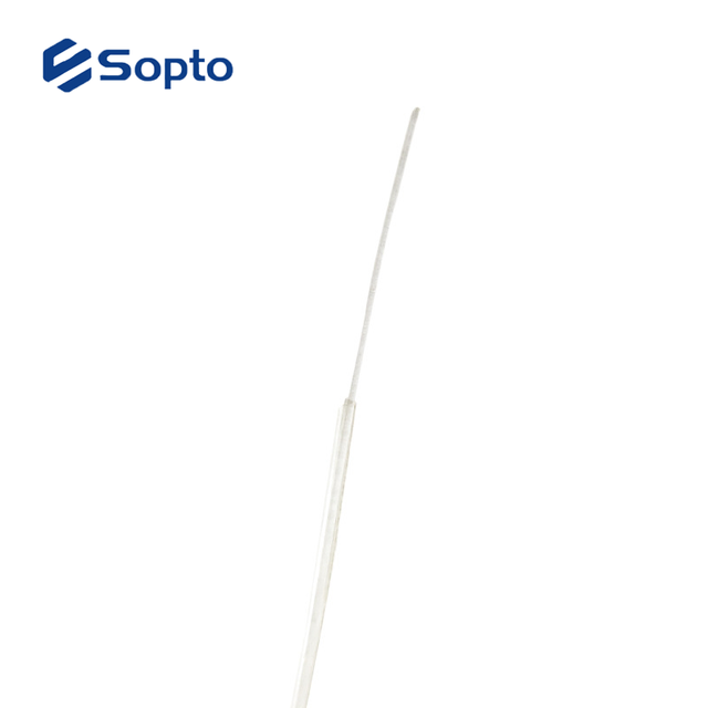 Sopto GJI Invisible Fiber Optic Cable 1 Core 0.9mm FTTH TPU or Nylon Jacket Simplex Transparent Bare Optical Cable