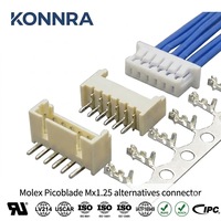 Qualité supérieure Rentable 1.25mm Pas Simple Rangée SM PCB Connecteur Fil Conseil Connecteur Remplacer Molex 51021 53047 53048