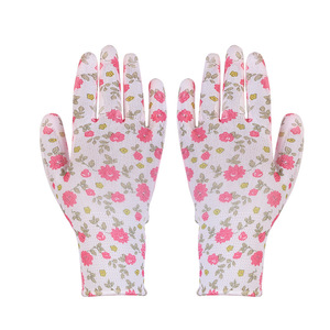 Pu Printed Coated Palm <b>Gloves</b> Anti Slip For Agriculture Harvesting Women Work <b>Gloves</b> - Product Image 5