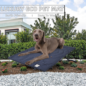 Moderne Luxuriöse Umweltfreundliche Bedruckte Haustier-Kühlmatte Maschinenwaschbar Für Alle Jahreszeiten Hundebett Polyester Schaumstoff Plüschstoff - Product Image 2