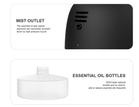 Diffuseur d'huiles essentielles professionnel électrique sans eau, écologique, 350 ml, à fixer au plafond, avec 1 an de garantie