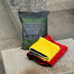 Paños de Microfibra Sin Bordes 1200-1400 GSM para Lavado y Cuidado del Coche, Toallas de Secado de Microfibra con Bucle Retorcido para Detallado Automotriz - Product Image 1