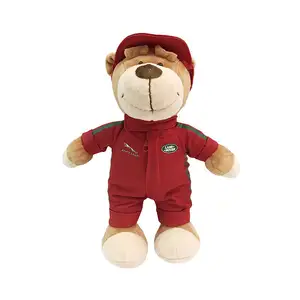Teddy דוב עם המכונית לוגו ממולא רך קטיפה בובה אישית מתנה