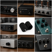 Bouton de commande audio en aluminium CNC de précision, OD 9,6x12,5 mm, pour amplificateur de casque DAC, équipement audio de bureau