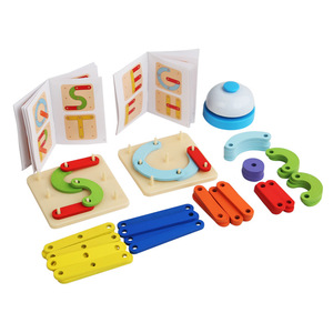Rompecabezas de madera creativo con forma de tablero, juguete educativo para niños de 2 a 4 años con formas y números coloridos, juego de aprendizaje - Product Image 5