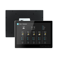 September. Layar Sentuh LCD 10.1" Android Medis, Panel Sentuh, Wi-Fi//Ethernet, Desain Terpasang di Dinding