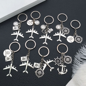 Sáng Tạo Trái Đất máy bay la bàn tinh tế hợp kim kẽm <span class=keywords><strong>Keychain</strong></span> không có vấn đề nơi Móc Chìa Khóa tốt nghiệp du lịch quà tặng du lịch <span class=keywords><strong>Keychain</strong></span> - Product Image 4
