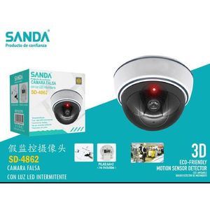Sanda <b>Dummy</b> Security Camera With Led Light Motion Sensor Indoor Outdoor Surveillance Cam - Product Image 1