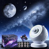 Projecteur Galaxie Veilleuse Haut-parleur Bluetooth Bruit Blanc Apaisant pour le Sommeil Ciel Étoilé Plafond Télécommande LED ABS Branchement Secteur pour Chambre à Coucher
