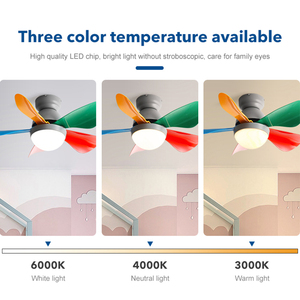 Siêu giá rẻ Giá Thiết kế hiện đại trong nhà LED quạt trần với ánh sáng 5 lưỡi và DC động cơ chuyển đổi tần số điều khiển từ xa - Product Image 3