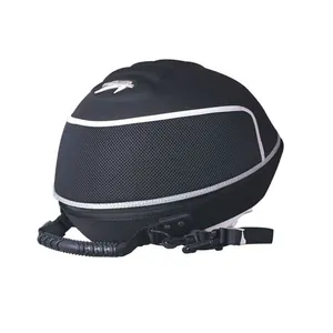 Pantalla casco caso casco de la motocicleta bolsas caja de cristal para el casco de fútbol
