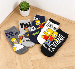 Calcetines tobilleros Crazy <span class=keywords><strong>Comic</strong></span> con burbujas de texto, divertidos, con caras de dibujos animados, suaves, elásticos, cortos, para skateboarding al aire libre - Product Image 1