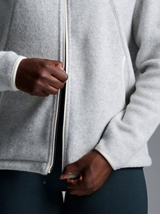 Recycled Wool Blend Lightweight Breathable Warmth Double Side Antibacterial Anti-odour Zip Eco Friendly Hoodies <b>Sweatshirts</b> - Product Image 5