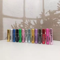 Échantillon gratuit flacon présentoir de parfum teinté sexy personnalisé de 10ml atomiseur rond rechargeable vaporisateur de parfum décant avec logo