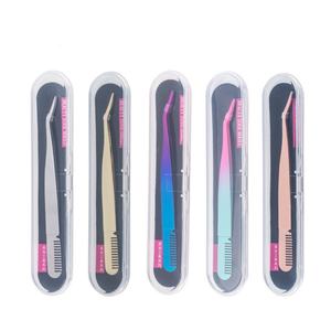 Rizador de Pestañas con Peine, Extensión de Pestañas, Volumen de Extensión de Pestañas de Cristal, Pinza de Aislamiento de Pestañas con Recubrimiento de Titanio - Product Image 6