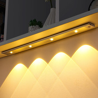 40cm Led Motion Sensor Cabinet Light Led Wardrobe Closet Light Kitchen Bedroom Motion Sensor Under Cabinet Lighting Dropship
