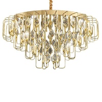 Lustre en cristal italien de luxe Style français ensemble complet de lampes suspendues de luxe pour salon salle à manger chambre à coucher