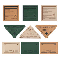 Étiquettes en cuir personnalisées avec logo en relief pour vêtements de conception en gros, étiquettes en cuir personnalisées pour vêtements, patch en cuir PU personnalisé
