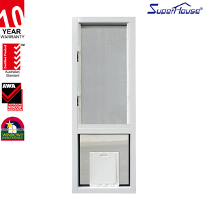 Superhouse Puerta para Perros Grandes, Puerta para Mascotas, Puerta para Perros Medianos y Grandes, Puerta de Entrada Abatible de Aluminio para Golden Retriever, Collie, Rowena - Product Image 1