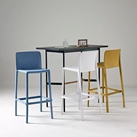 Chaise de bar en plastique légère, empilable, durable, écologique, à design creux, pour la maison, l'hôtel, l'école, l'extérieur – Approvisionnement direct usine