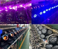 Nouvelle Lampe DMX512 LED à double effet Bee-Eye, sept couleurs, UV, pour scène, DJ, effets laser, éclairage de fête pour KTV