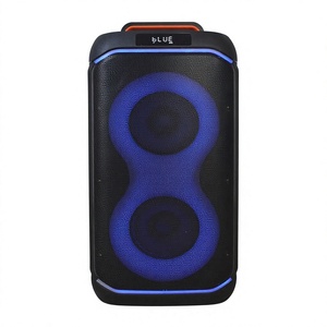 Taşınabilir Kablosuz Hoparlör Arabası RGB LED Işıklı FM Radyo USB Ses Sistemi Mikrofonlu Pil Güçlü Dış Mekan Partisi İçin - Product Image 3
