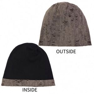 Bonnet chimio en coton double couche respirant, motif papillon imprimé, pour femme, idéal pour l'extérieur, collection hiver, vente en gros - Product Image 3