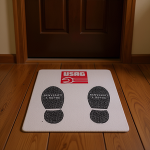 Alfombra de Bienvenida de Goma Usag con Diseño de Huellas 3781 C, Protección para Pisos de Uso Interior - Product Image 2