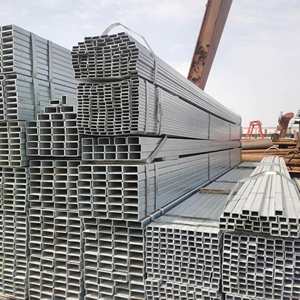 Baja persegi <span class=keywords><strong>Gi</strong></span> tabung persegi panjang galvanis tabung persegi 100X100 Gerbang tabung persegi besi 2X4x1.0 - Product Image 2
