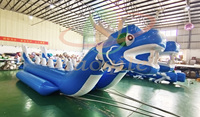Bateaux gonflables de sport aquatiques Hot Water Sports Sea Monster Banana Boats, 10-18 places, Dragon, bateau tractable gonflable en PVC, certifié CE, pour location commerciale