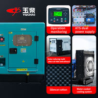 Générateur diesel 50KW 62.5KVA avec moteur Yuchai, 100% cuivre, châssis ouvert, triphasé, ATS, étanche, pour ferme/construction