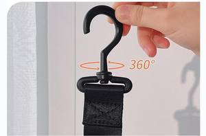 Móc treo cửa đa năng năm tầng bằng thép không gỉ linh hoạt để treo mũ bóng chày, giá để đồ, hộp đựng đồ - Product Image 6