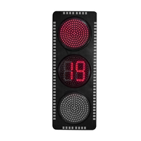 Lampu Sinyal Lalu Lintas LED 300mm 12 inci Tahan Segala Cuaca dengan Timer Hitung Mundur -40 ℃ ~+80 ℃   untuk Jalan Raya Pesisir