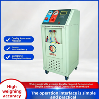 Machine de récupération et de recharge de réfrigérant pour climatisation automobile R134a, station de service A/C avec fonction de rinçage, construction en acier, 220V 50Hz