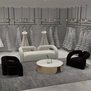 Sillón Individual de Lana de Cordero, Suave y Cómodo, Estilo Nórdico Moderno para Sala de Estar - Product Image 4