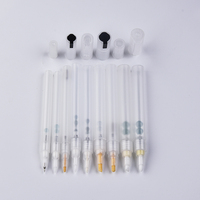 Nouveau 2026 – Stylo marqueur vide en tube plastique à pointe ronde ou biseautée (4/5/6 mm) en acrylique ou polyester, avec capuchon coloré, logo OEM, en stock pour livraison immédiate