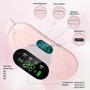 Competitive Portable Vibration Abdominal <b>Massager</b> Warm Tummy Heating Vibration Good for Women 3 Level Temperature - Product Image 3
