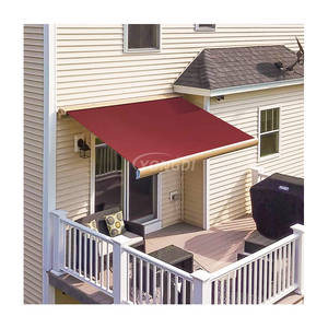 Aluminium 7M dapat diperpanjang sisi penuh kaset Manual kanopi ditarik putih jendela bermotor untuk balkon kanopi hujan - Product Image 6