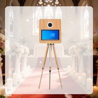 Photomaton à écran tactile capacitif de 15,6 pouces GT pour smartphones et appareils photo reflex numériques, idéal pour les mariages et les fêtes, livraison rapide