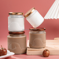 Vente flash - Pot de conservation en verre transparent 75ml 100ml 150ml 200ml 240ml 280ml 380ml 500ml avec couvercle en métal - Pots en verre ronds