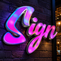 Panneau lumineux LED en acrylique clignotant pour la publicité en vitrine et l'affichage décoratif