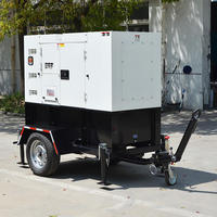 Yofen 100kw 125 Kva Schall dichter elektrischer 100kw 150kw 200kw Power Trailer Diesel generator 125kva Mit Cummins Motor