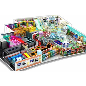 Fabricante de China, equipo de patio interior para niños, <span class=keywords><strong>parque</strong></span> de bebé personalizado, Castillo travieso, patio interior de plástico, <span class=keywords><strong>parque</strong></span> infantil - Product Image 1