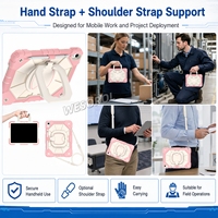 Étui antichoc robuste avec support rotatif à 360° et bandoulière pour iPad A16 11e génération 2025 iPad 10e génération 10.9 OEM ODM