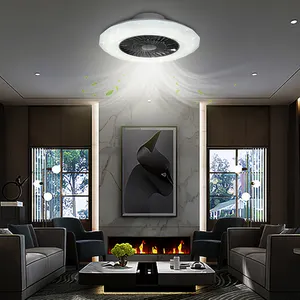 CHINA Factory 2022New Design White Cover ceiling fan with light luxury strong electric fan ceiling with light