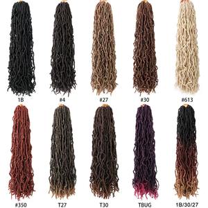 Vente en gros et dropshipping : Faux Locs Papillon Gingembre 18-30 pouces, Locs Souples Ombré Blond 24 pouces lisses, Locs au crochet 36 pouces – Prêts à l'expédition - Product Image 2